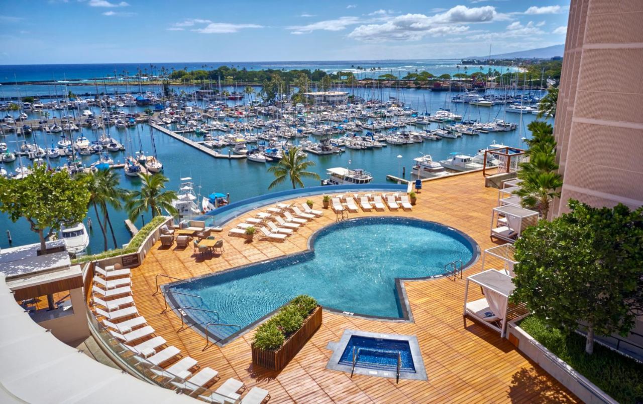Prince Waikiki pool near the harbor