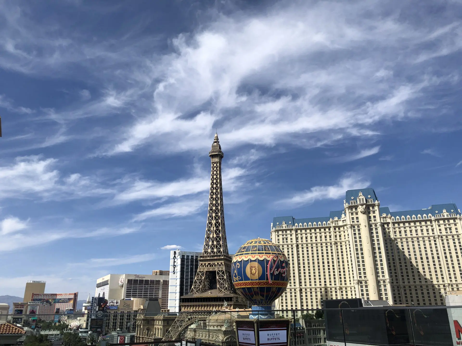 top of eiffel tower las vegas