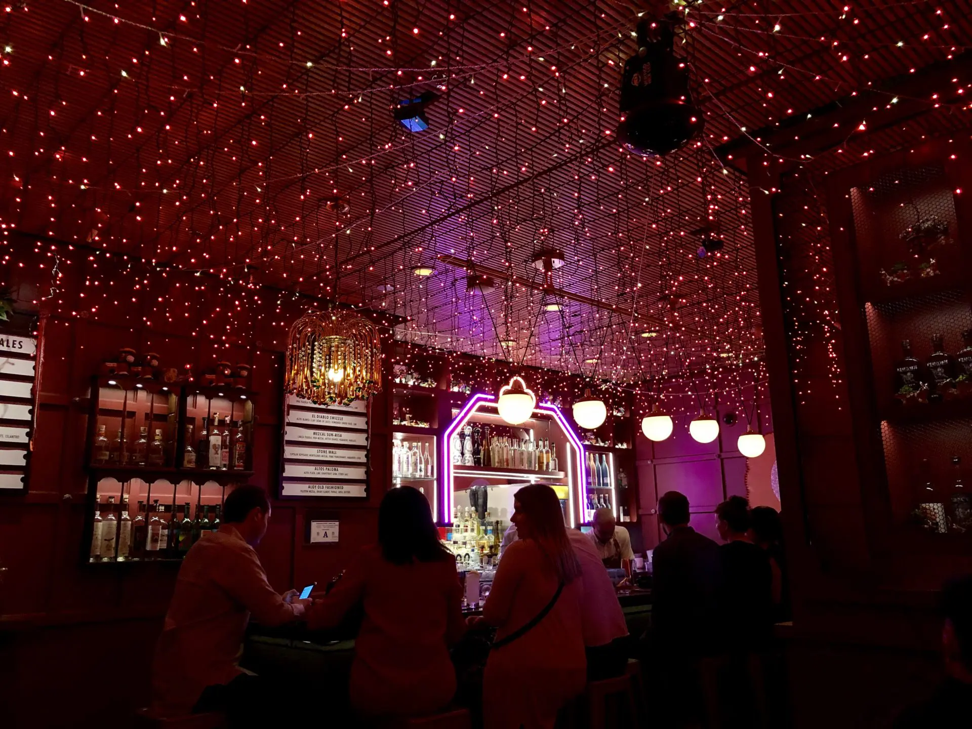 A mezcal and tequila speakeasy lounge. The food at Ghost Donkey is influenced by the seductive tastes and ingredients of Mexico, creating an authentic fiesta-like ambiance.