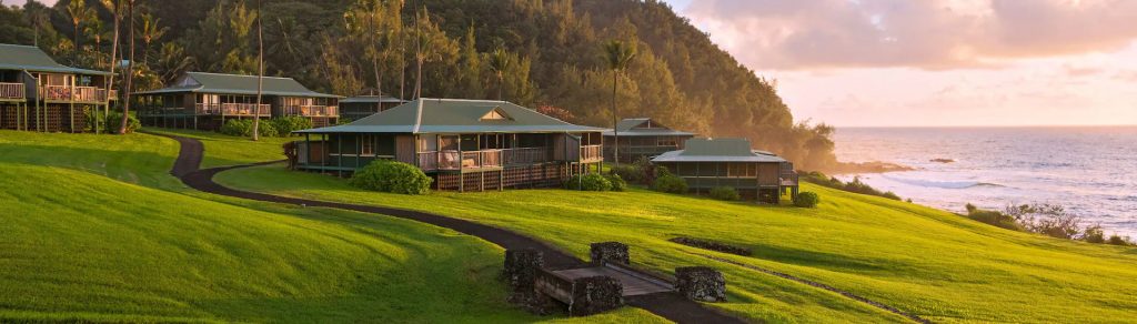 A far shot of Hana-Maui Resort
