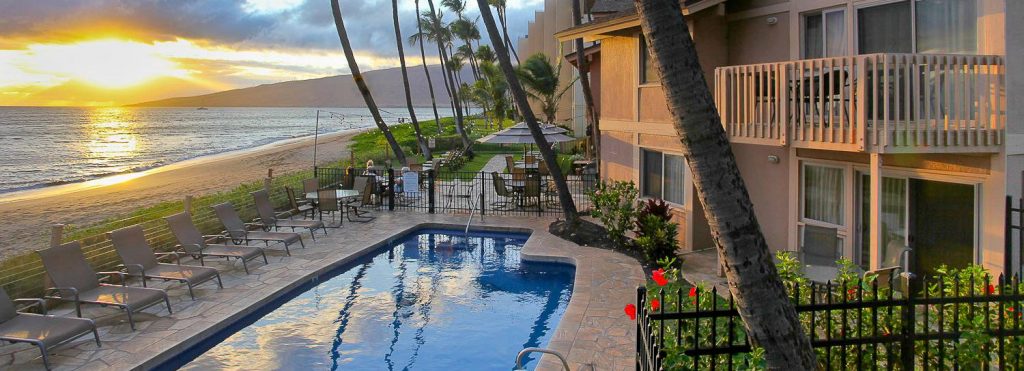 Kihei Sands condo complex's poolside