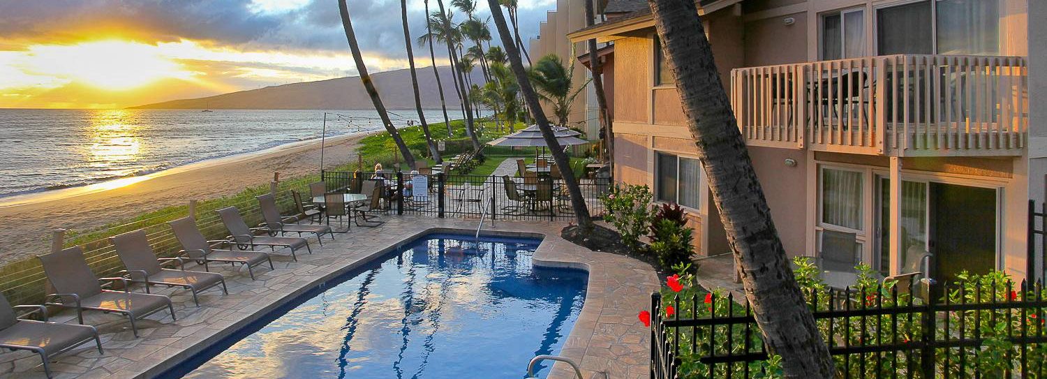 Kihei Sands condo complex's poolside