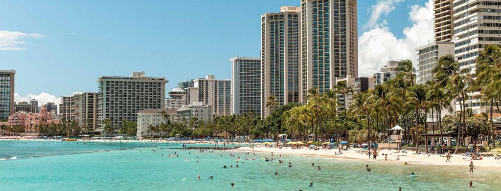 Far out picture of Vive Hotel Waikiki in Waikiki City with Waikiki Beach
