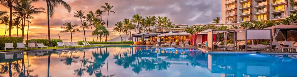 Andaz Maui at Wailea Resort with a view of the pool and sun
