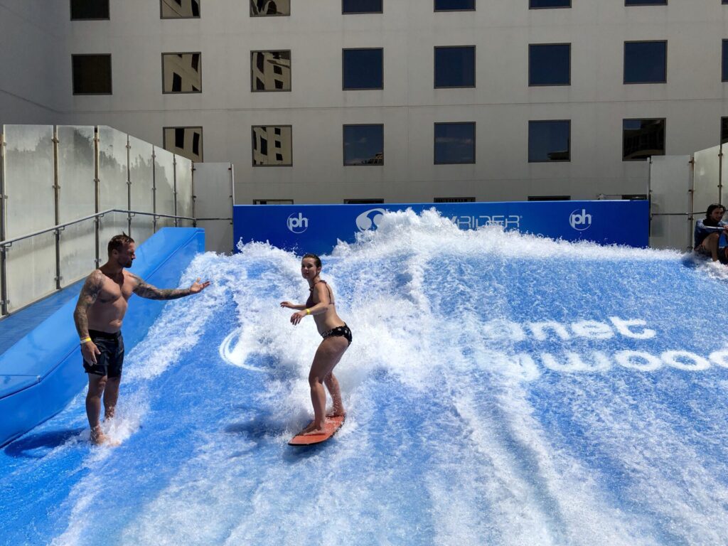 Surf an artificial wave in Las Vegas.