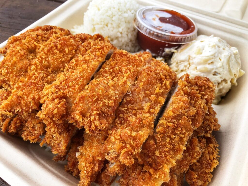 Chicken breaded with Panko and fried 