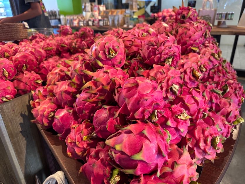 dragonfruit in the market