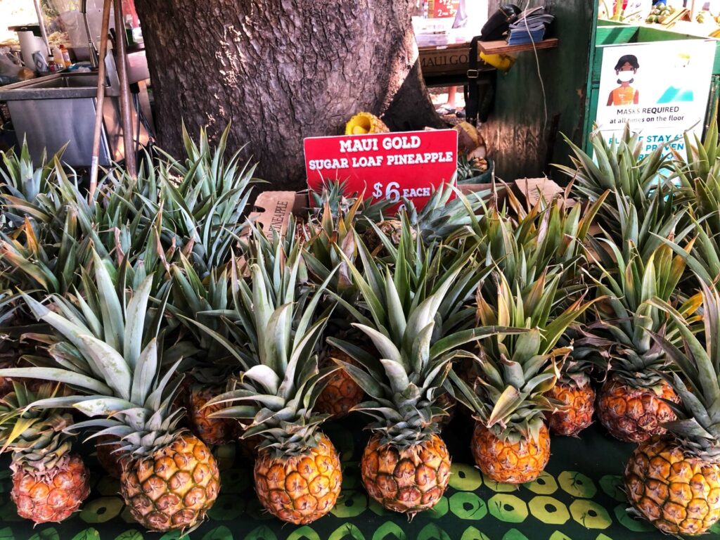 Small pineapple are often sweeter