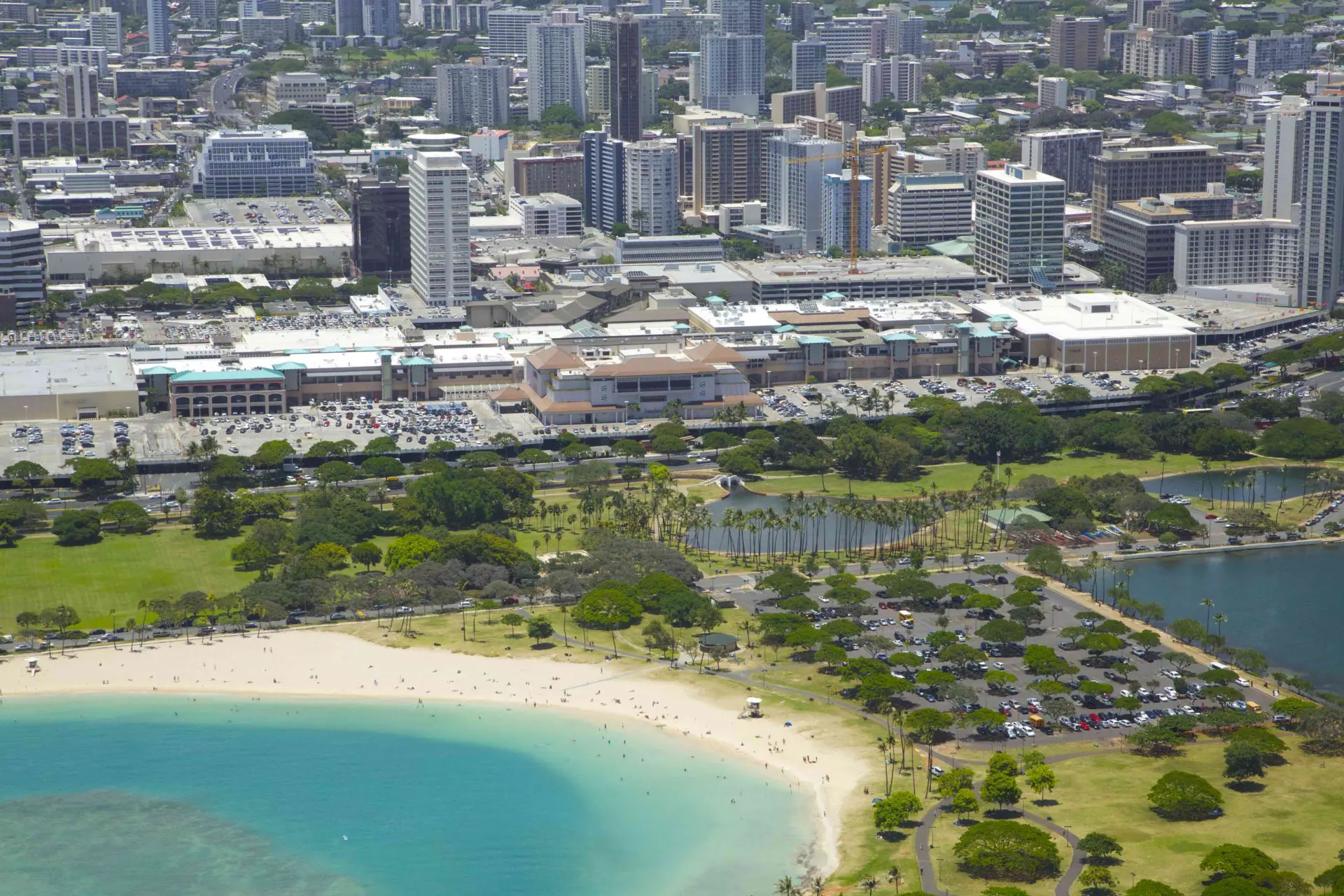 Ala Moana Center, Ala Moana, is a large open-air shopping mall in the Ala Moana neighborhood of Honolulu, Hawaii.